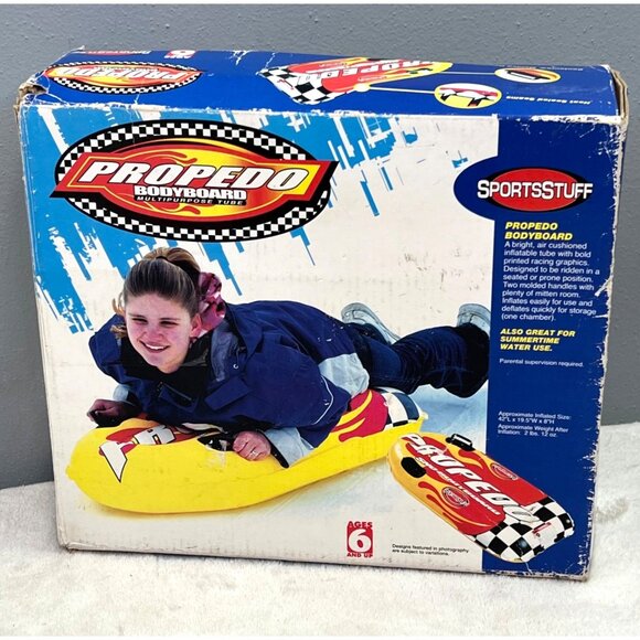 SportsStuff Propedo Bodyboard Sled Tube Water Snow Inflatable New Distressed Box - Picture 1 of 9